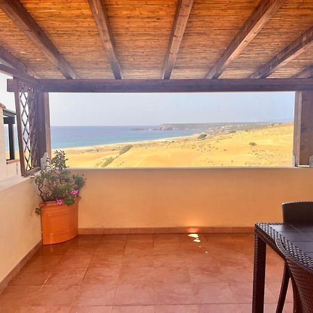 Torre Dei Corsari Mit Aussicht Auf Meer Und Dune Bagian luar foto