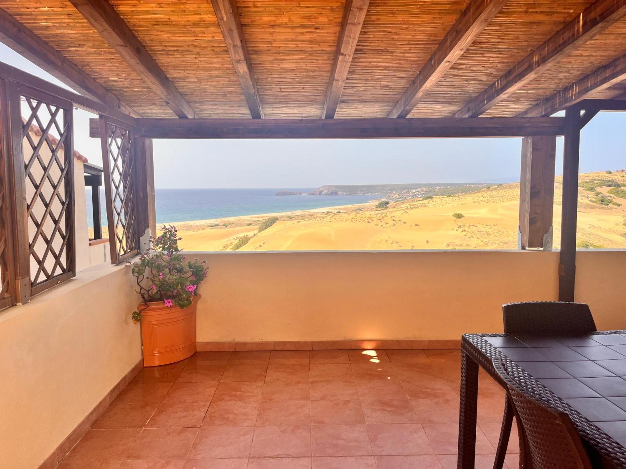 Torre Dei Corsari Mit Aussicht Auf Meer Und Dune Bagian luar foto