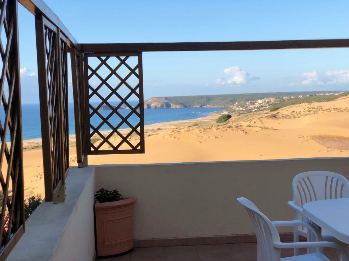 Torre Dei Corsari Mit Aussicht Auf Meer Und Dune Bagian luar foto